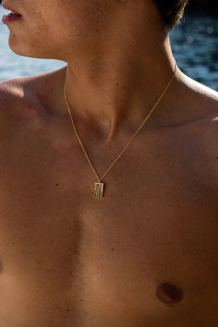 Checo | Mannen gouden bamboe ketting