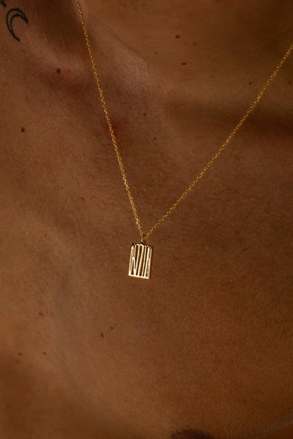 Checo | Mannen gouden bamboe ketting