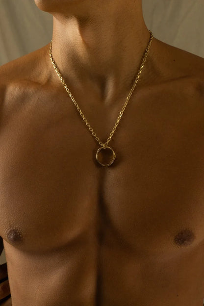 Zeno | Mannen gouden kompas ketting