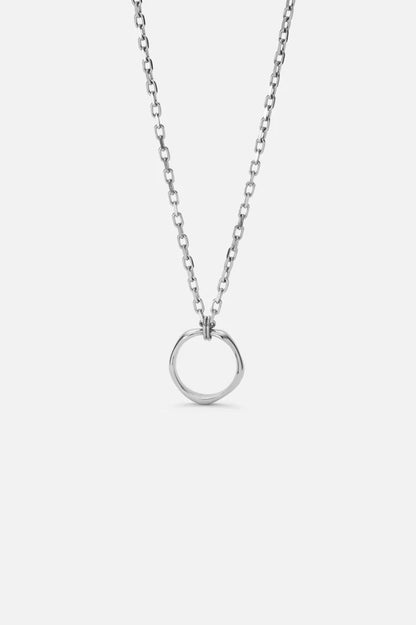 Martin | Mannen zilveren kompas ketting