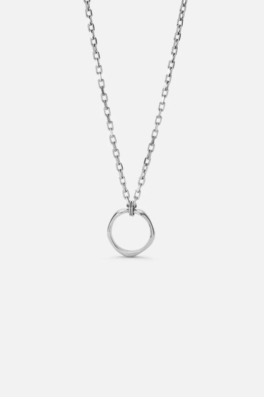 Martin | Mannen zilveren kompas ketting