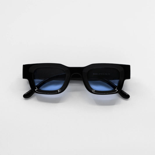 Nova | Zonnebril met blauwe glazen | Zwartkleurig