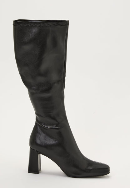 Dames lange Laarzen | Kunstleer | Zwart | Elegante Stijl