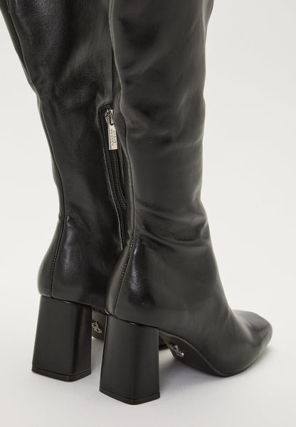 Dames lange Laarzen | Kunstleer | Zwart | Elegante Stijl
