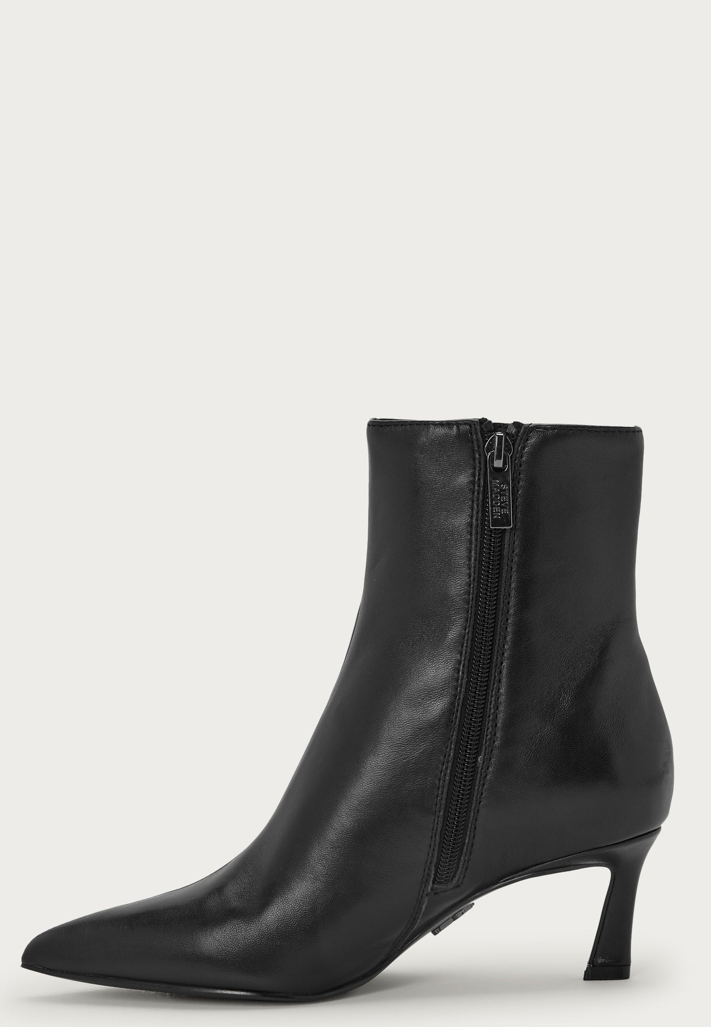Dames enkellaarsjes | Kunstleer | Zwart | Elegante Ritsluiting