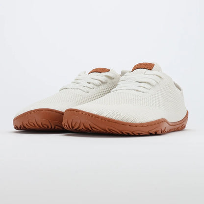 Barefoot Yogaschoenen | Flexibele Zool | Wit met Terracotta Zool